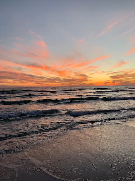 Atardecer sobre el Mar en Balneario Reta