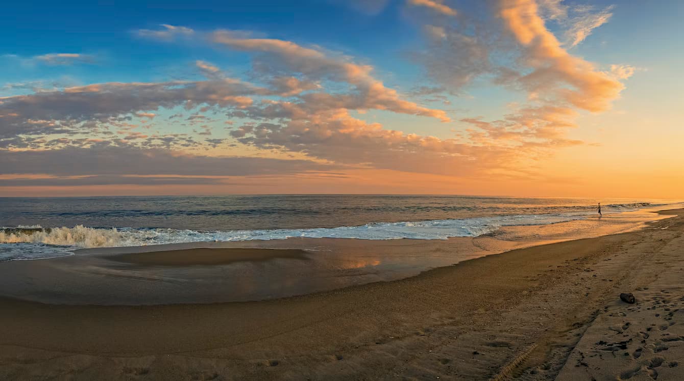Rayos de Sol sobre el Mar en Balneario Reta