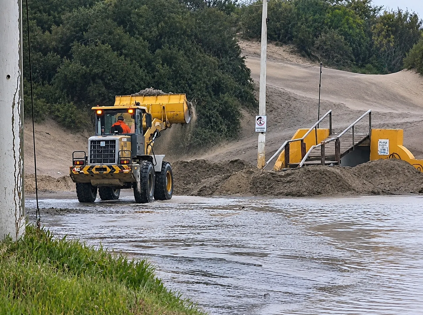 Sudestada en Reta: Daños en la Costa y Rotura del Túnel Submedanal