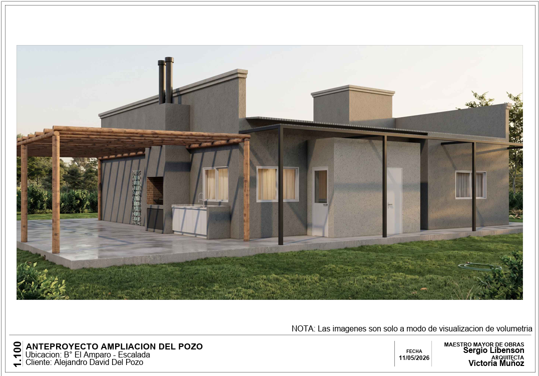 Render exterior de proyecto arquitectónico en Reta